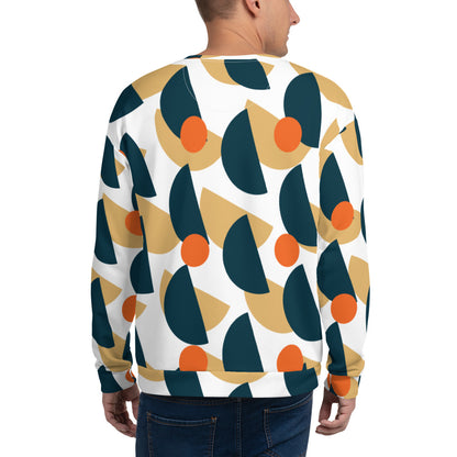 All-Over Print Recycled Unisex Sweatshirt Mushrooms Eclipse