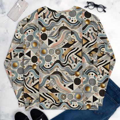 Men's All-Over Print Recycled Unisex Sweatshirt Nature's Geometry Style 1
