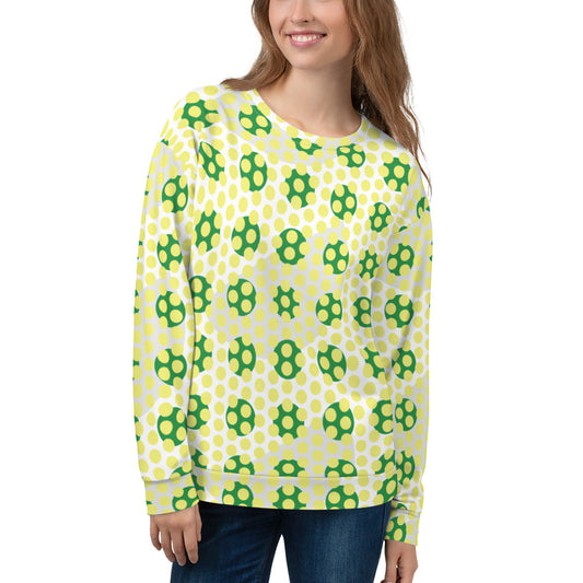 All-Over Print Recycled Unisex Sweatshirt Polka-dot Dolly for Woman