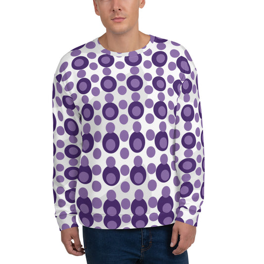 All-Over Print Recycled Unisex Sweatshirt Circles Ce Soir for Man