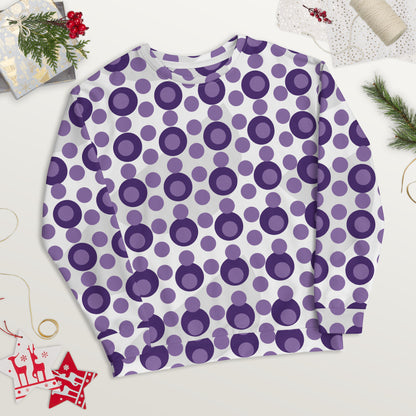 All-Over Print Recycled Unisex Sweatshirt Circles Ce Soir for Man