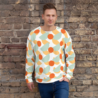 All-Over Print Recycled Unisex Sweatshirt Mushrooms Edgewater for Man