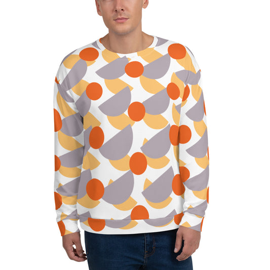 All-Over Print Recycled Unisex Sweatshirt Mushrooms Lily for Man for Man