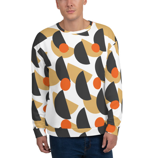 All-Over Print Recycled Unisex Sweatshirt Mushrooms Eclipse for Man