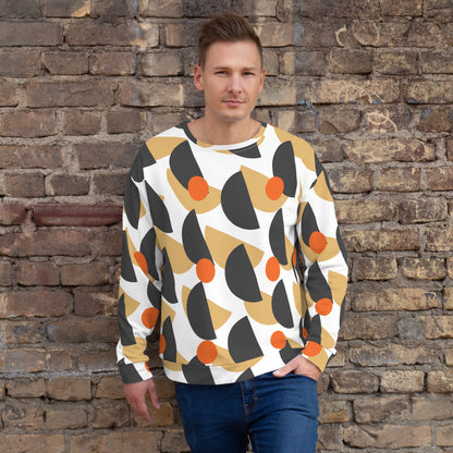 All-Over Print Recycled Unisex Sweatshirt Mushrooms Eclipse for Man