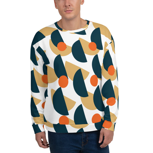 All-Over Print Recycled Unisex Sweatshirt Mushrooms Eclipse