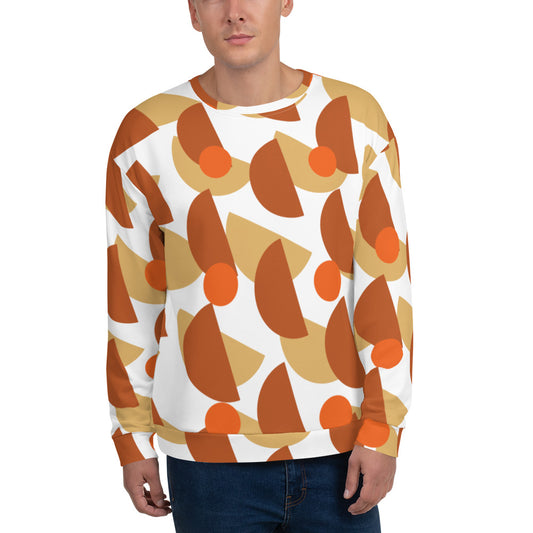 All-Over Print Recycled Unisex Sweatshirt Mushrooms Tenne for Ma