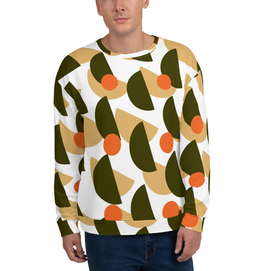 All-Over Print Recycled Unisex Sweatshirt Mushrooms Karaka for Man