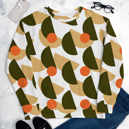 All-Over Print Recycled Unisex Sweatshirt Mushrooms Karaka for Man