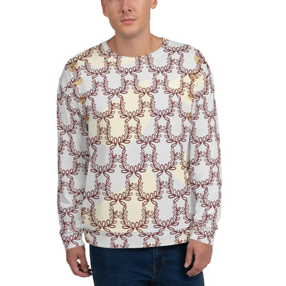 All-Over Print Recycled Unisex Sweatshirt Laurel Leaf Crown Whisper for Man