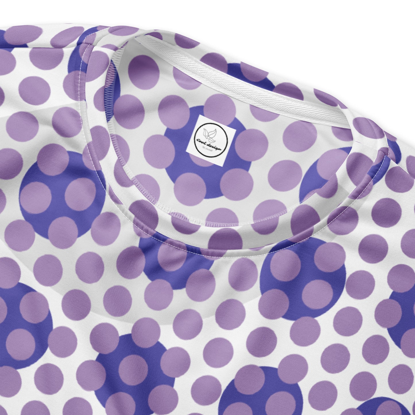 All-Over Print Recycled Unisex Sweatshirt Circles Polka-dot East Side Violet for Woman
