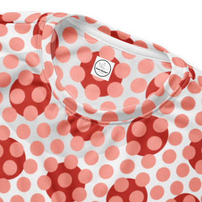 All-Over Print Recycled Unisex Sweatshirt Polka-dot Rose Bud for Women