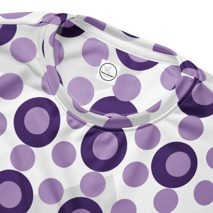 All-Over Print Recycled Unisex Sweatshirt Circles East Side for Woman