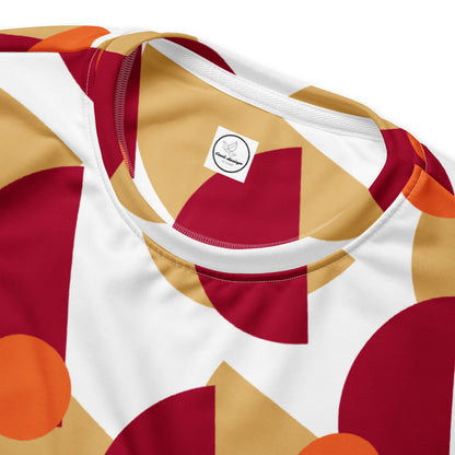 All-Over Print Recycled Unisex Sweatshirt Mushrooms Carmine for Man
