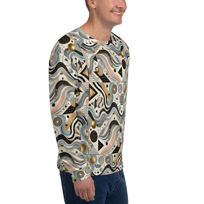 Men's All-Over Print Recycled Unisex Sweatshirt Nature's Geometry Style 1