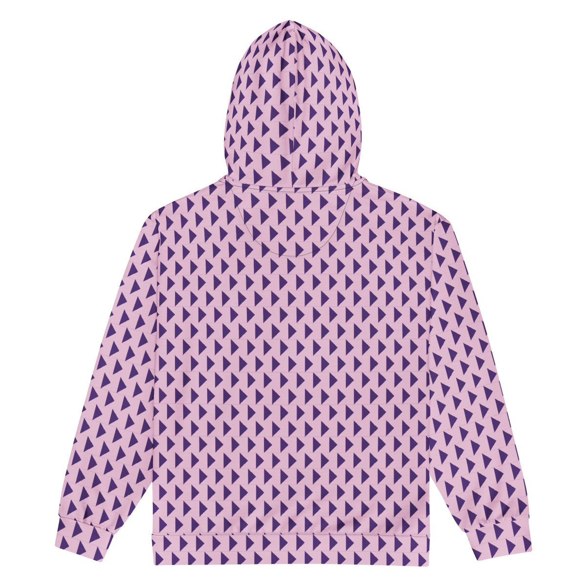 Men's All-Over Print Recycled Unisex Zip Hoodie Triangle Twilight Purple