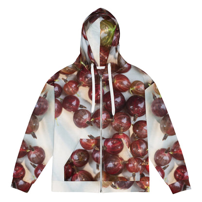 Women's All-Over Print Recycled Unisex Zip Hoodie Grapes