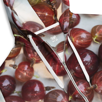 Women's All-Over Print Recycled Unisex Zip Hoodie Grapes