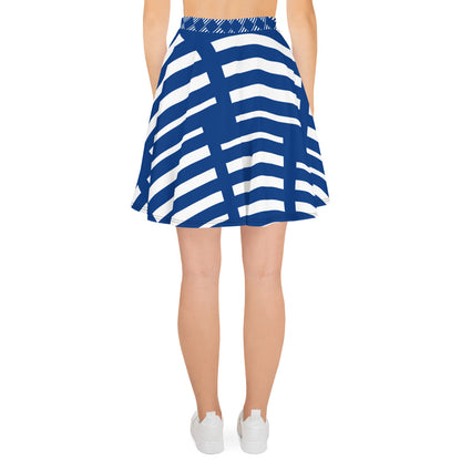 All-Over Print Skater Skirt Finnish Flag
