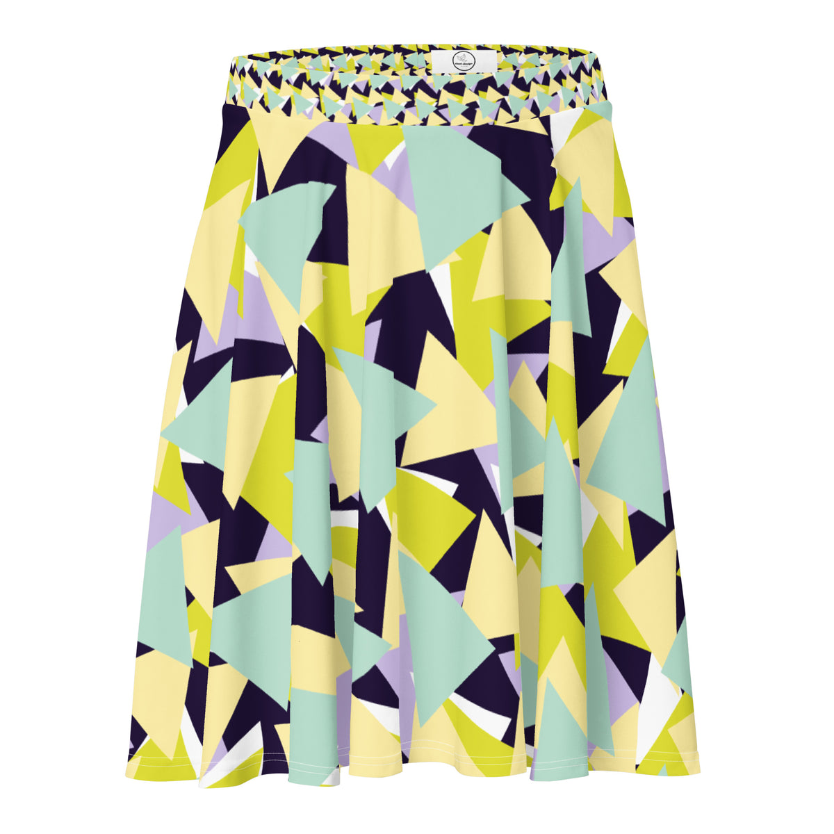 All-Over Print Skater Skirt Diamonds Banana Mania Yellow/Tolopea Purple