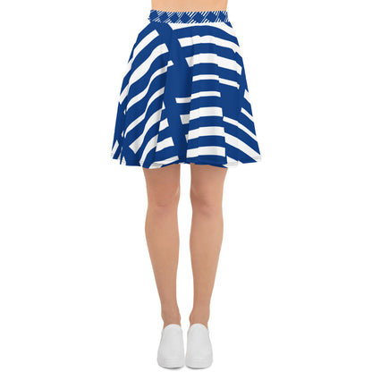 All-Over Print Skater Skirt Finnish Flag