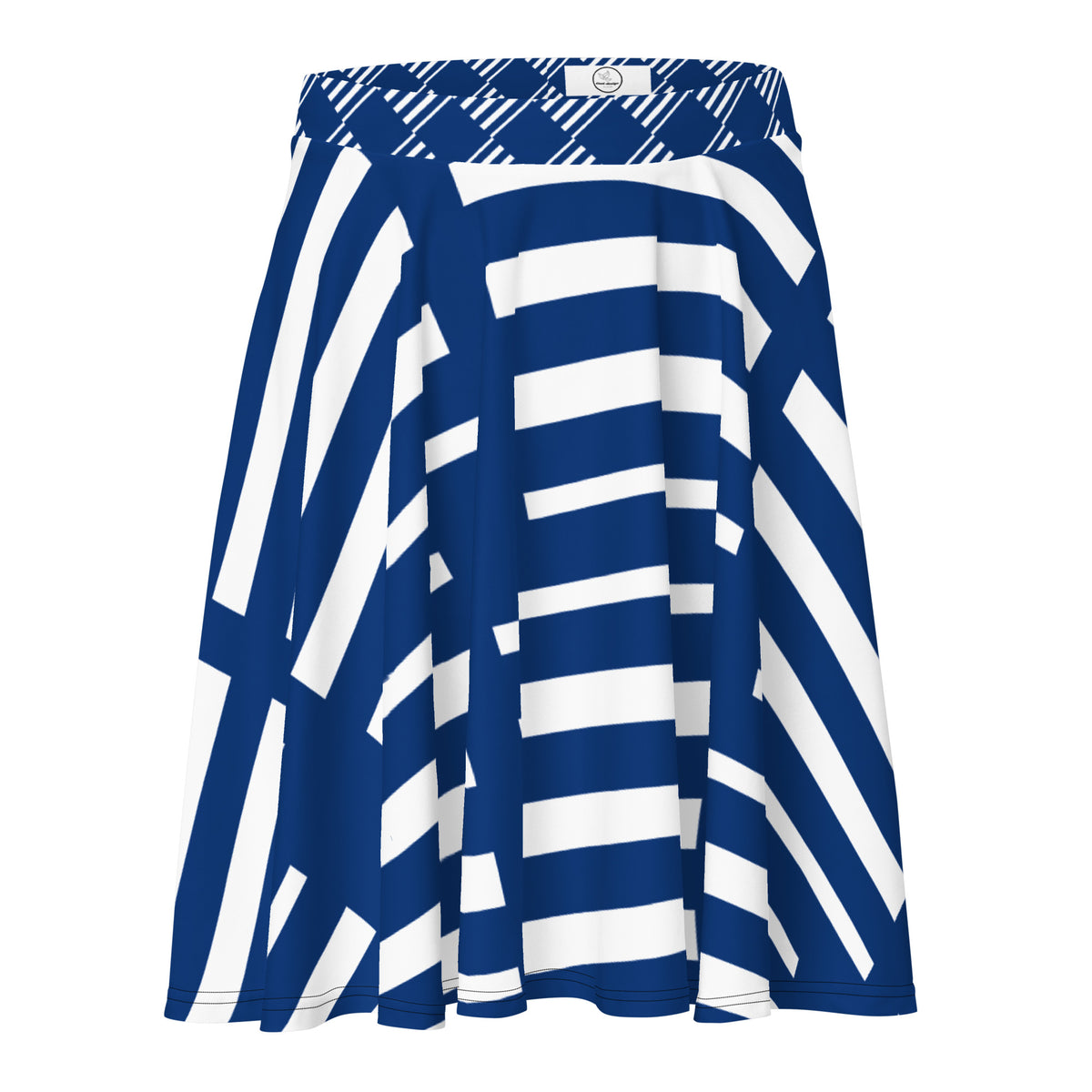 All-Over Print Skater Skirt Finnish Flag