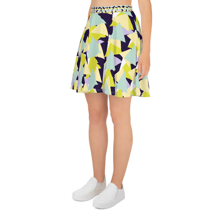 All-Over Print Skater Skirt Diamonds Banana Mania Yellow/Tolopea Purple
