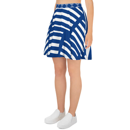 All-Over Print Skater Skirt Finnish Flag