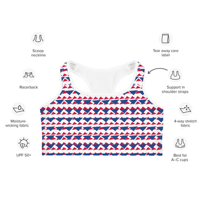 All-Over Print Sports bra