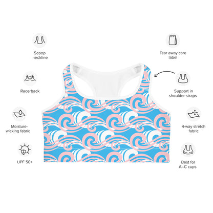 All-Over Print Sports bra