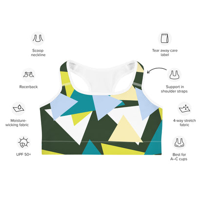 All-Over Print Sports bra