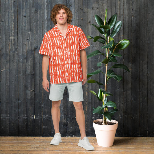 button shirts for men orange