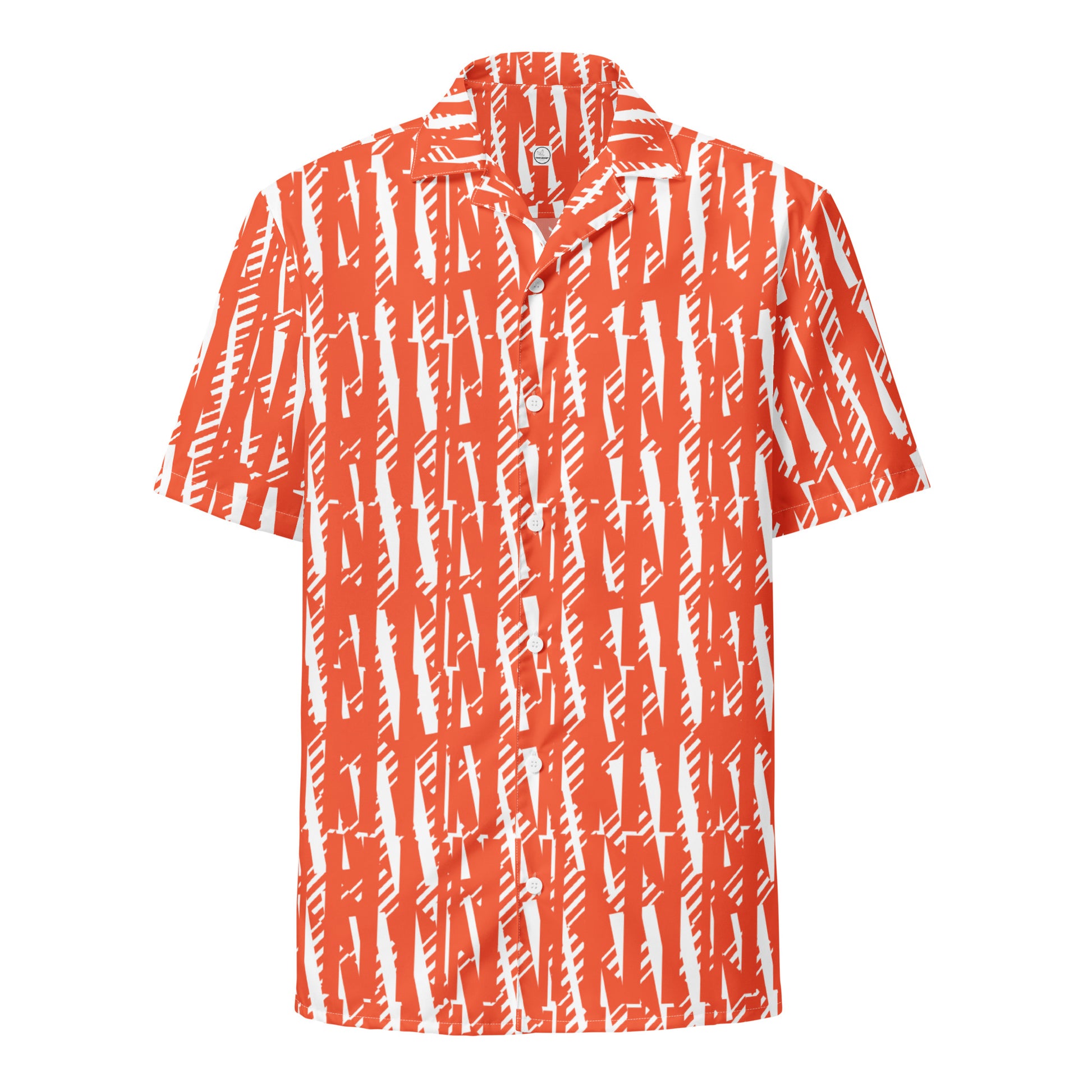unisex button shirts orange