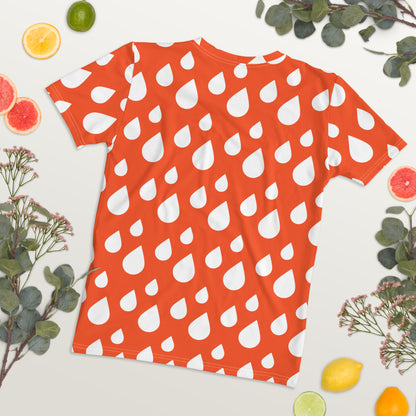 Women's T-shirt Raindrops Outrageous Orange