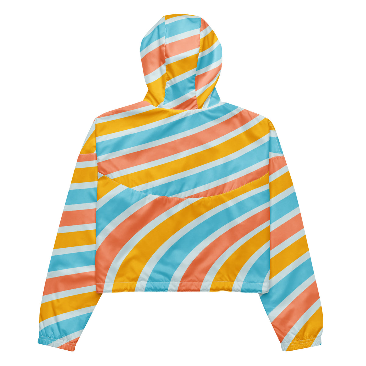 Women’s Cropped Windbreaker Sherbert Swirl | All-Over Print