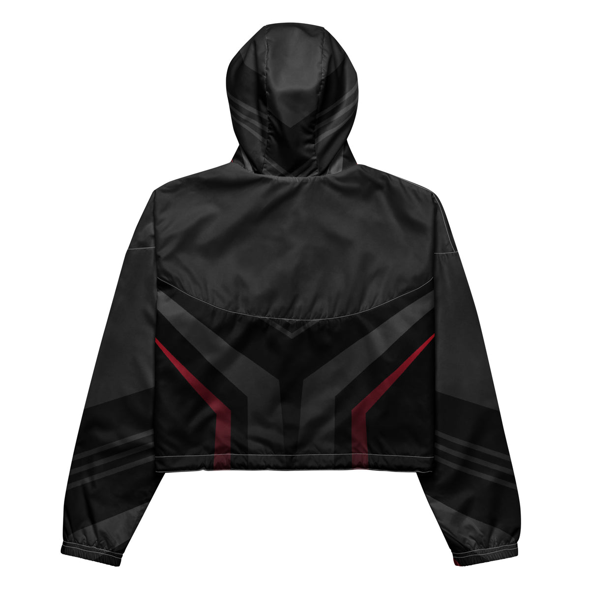 Women’s Cyberpunk Stealth Cropped Windbreaker | All-Over Print