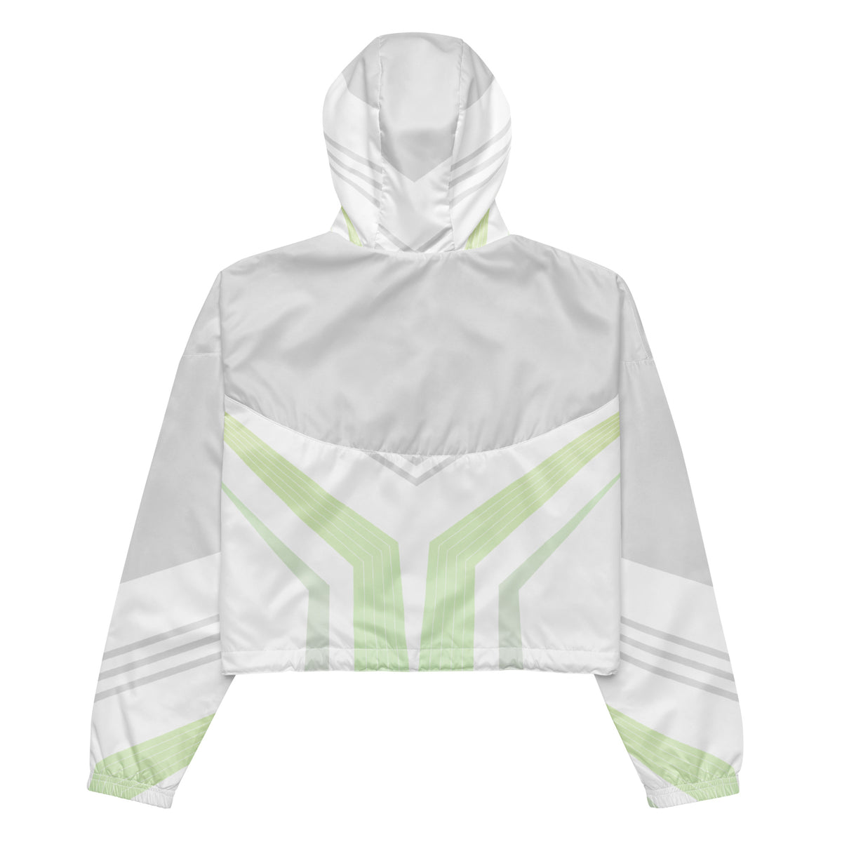 Women’s Geometric Cyber Track Cropped Windbreake | All-Over Print