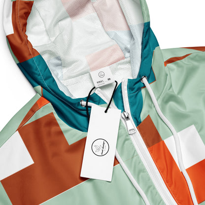 Women’s Cropped Windbreaker Abstract Edgewater | All-Over Print