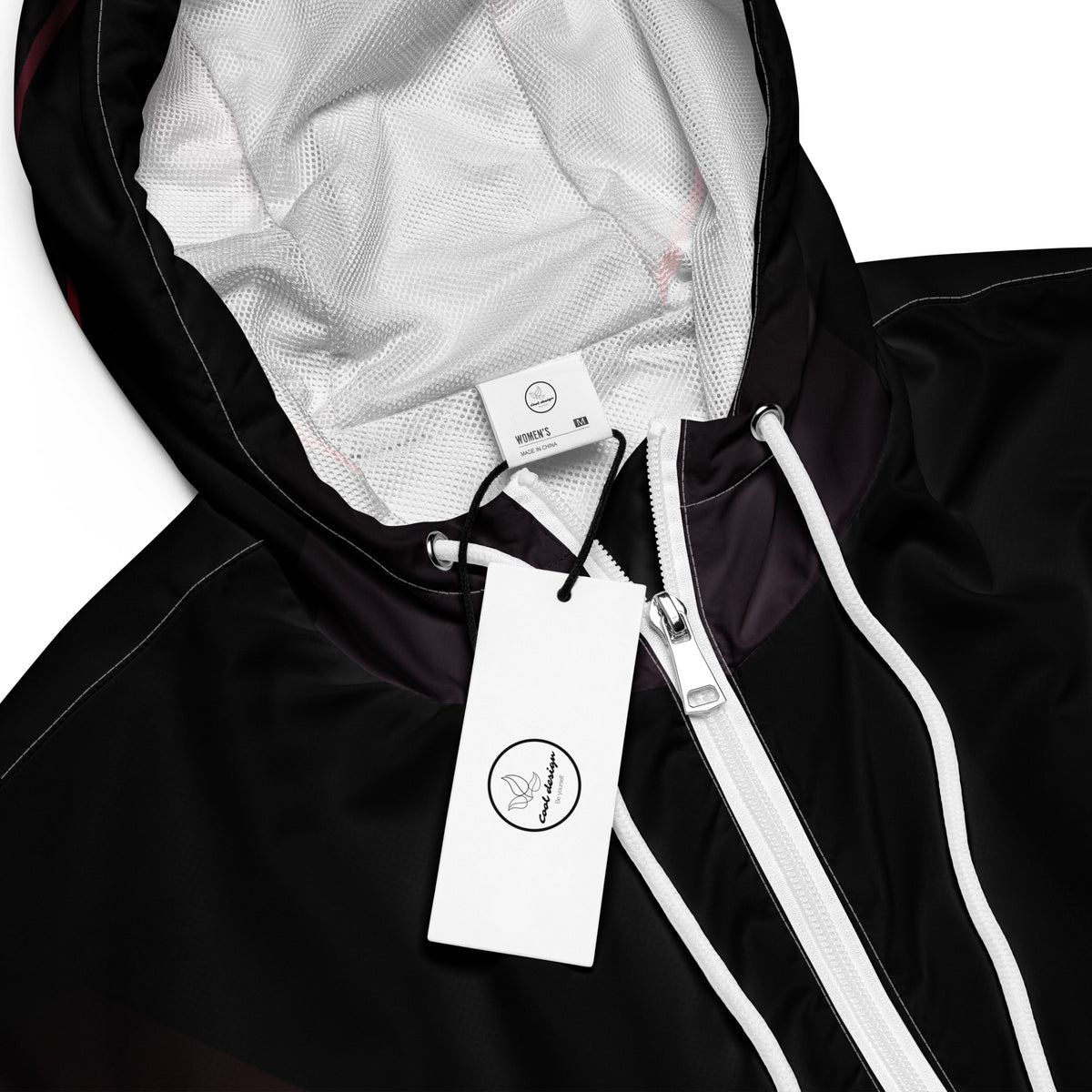Women’s Cyberpunk Hexagon Mesh Cropped Windbreaker | All-Over Print