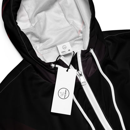 Women’s Cyberpunk Hexagon Mesh Cropped Windbreaker | All-Over Print