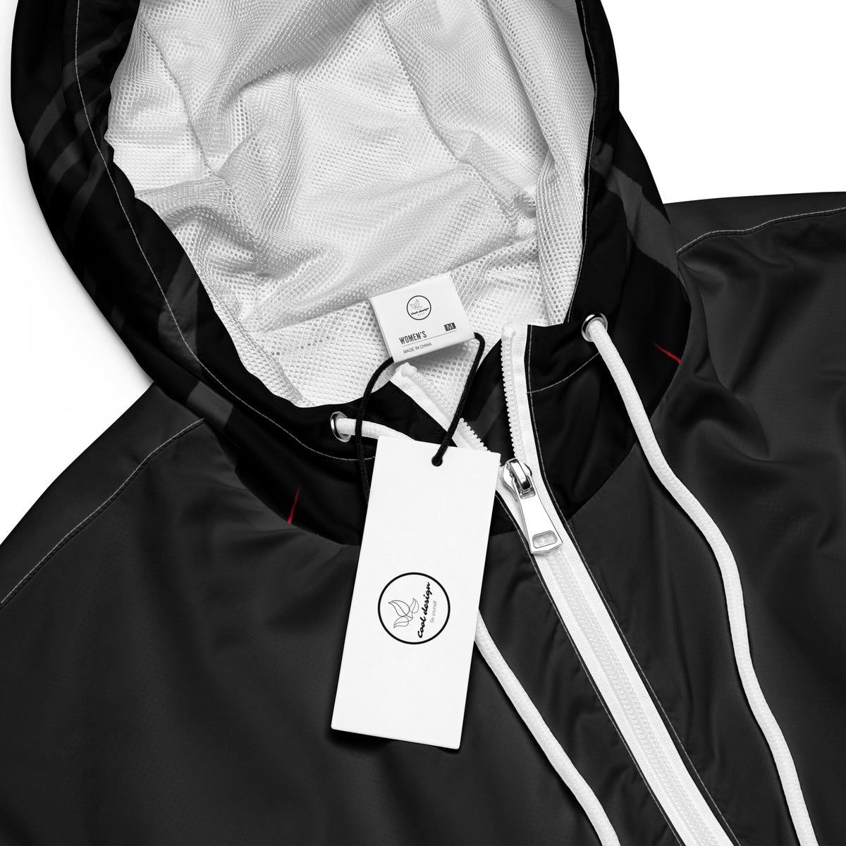 Women’s Cyberpunk Stealth Cropped Windbreaker | All-Over Print