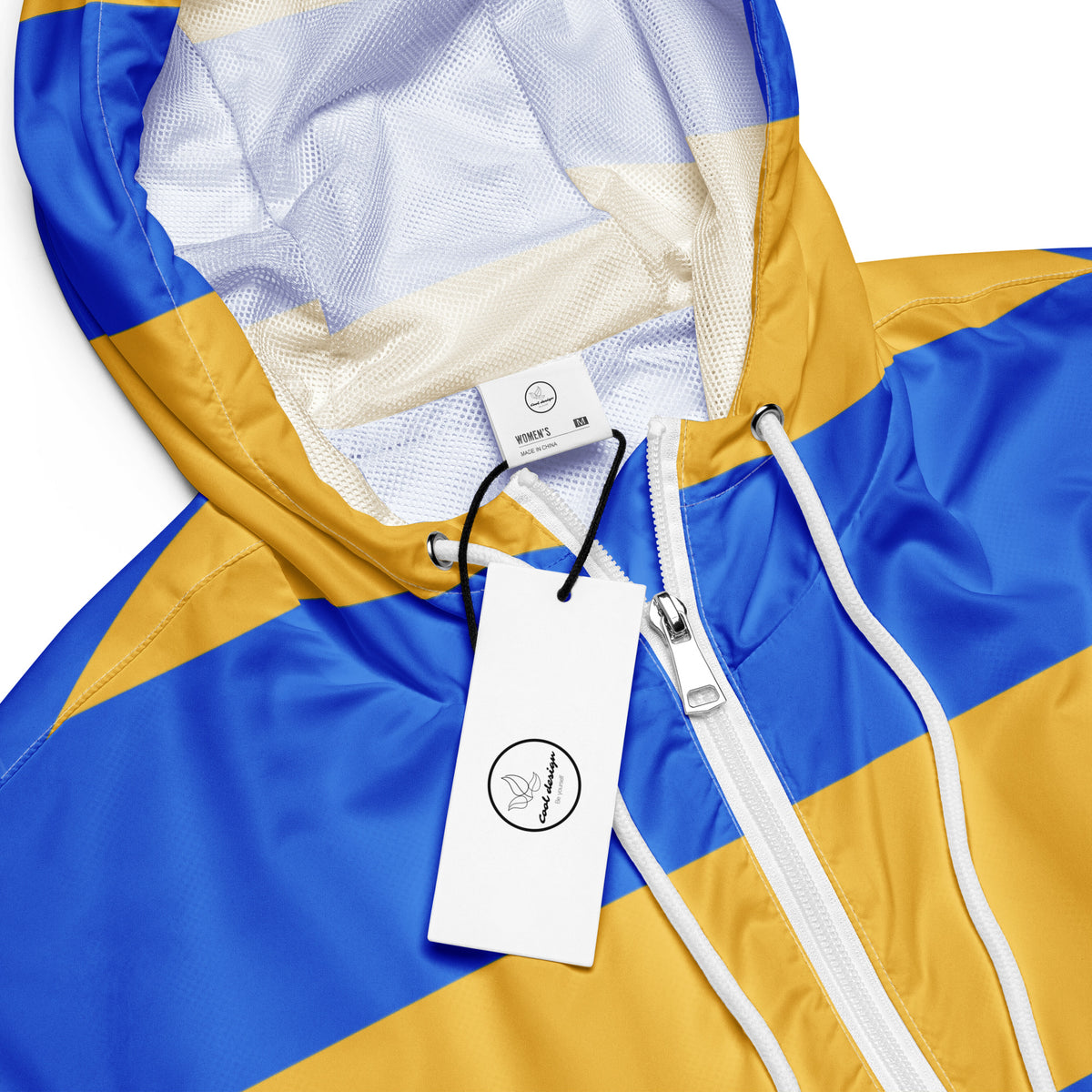 Women’s Ukraine Flags Cropped Windbreaker | All-Over Print