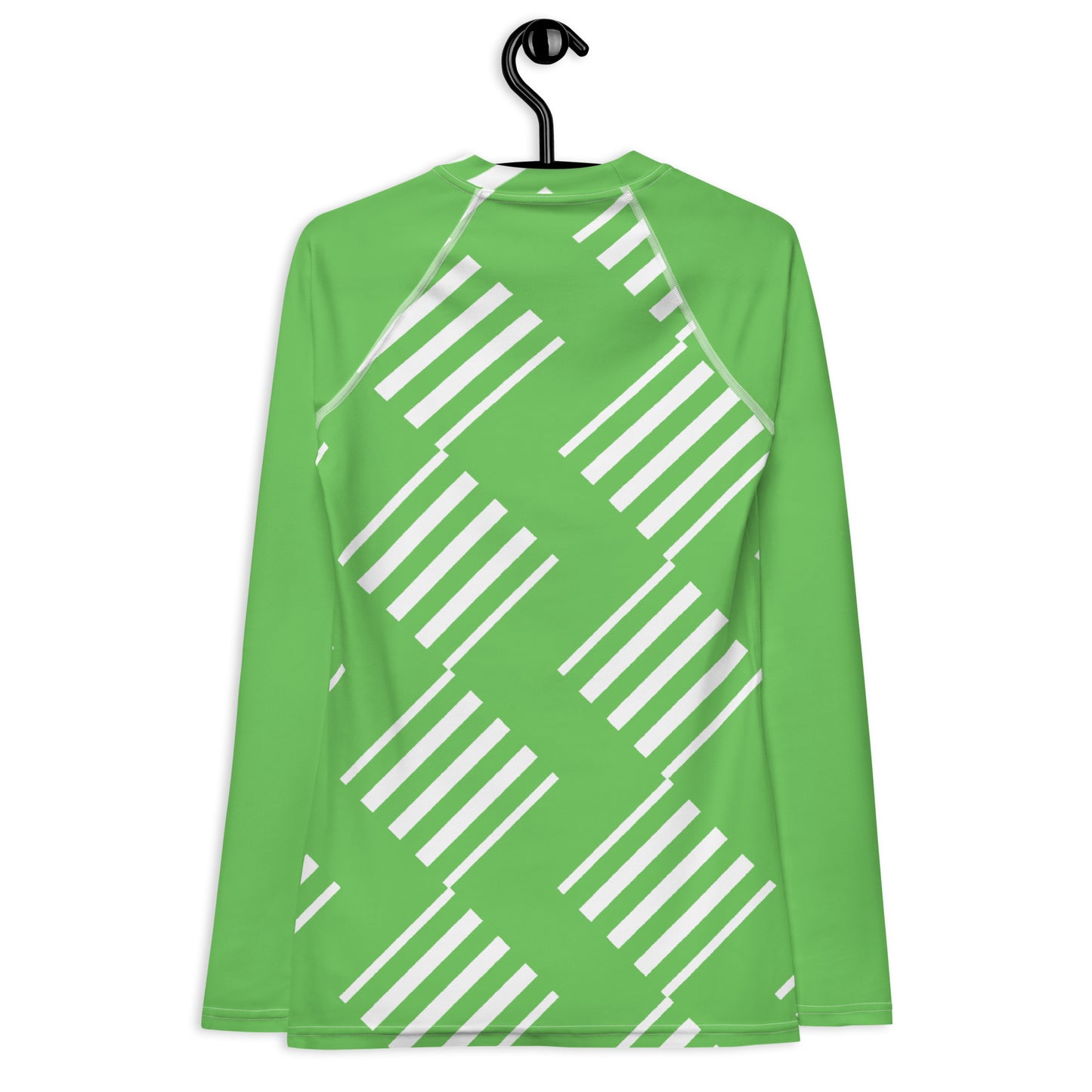 All-Over Print Women's Rash Guard Love Pattern Stripes Diamonds Mantis