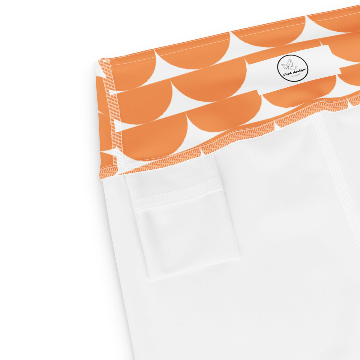 All-Over Print Yoga Leggings Mushrooms Orange Sea Buckthorn