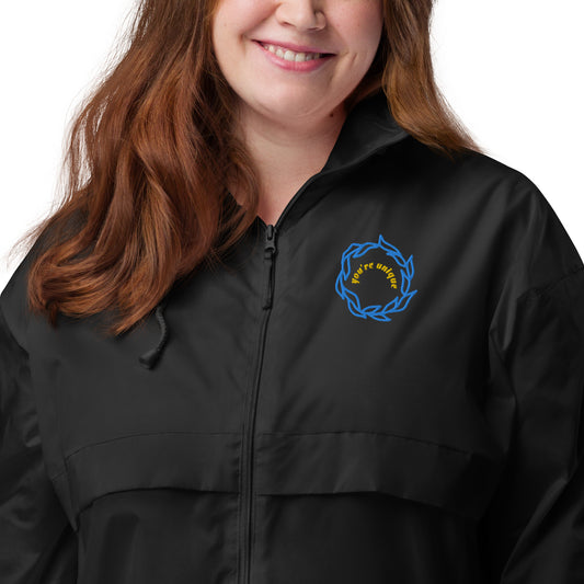 Unisex Windbreaker Embroidery You're Unique for Woman