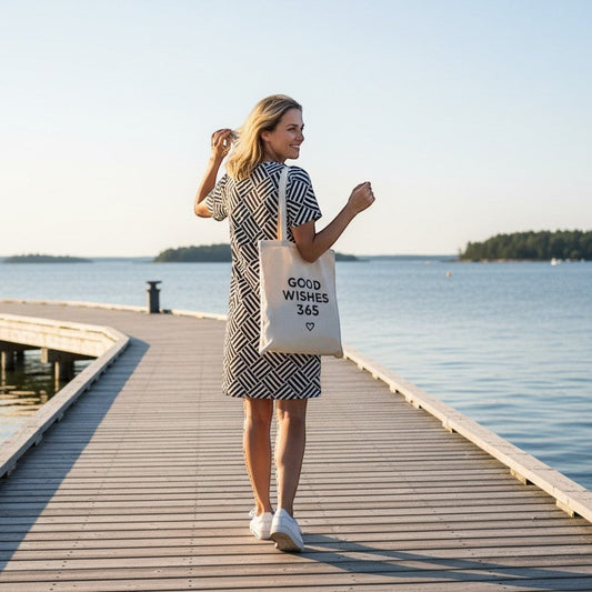 Geometric Pattern T-Shirt Dress  | All-Over Print