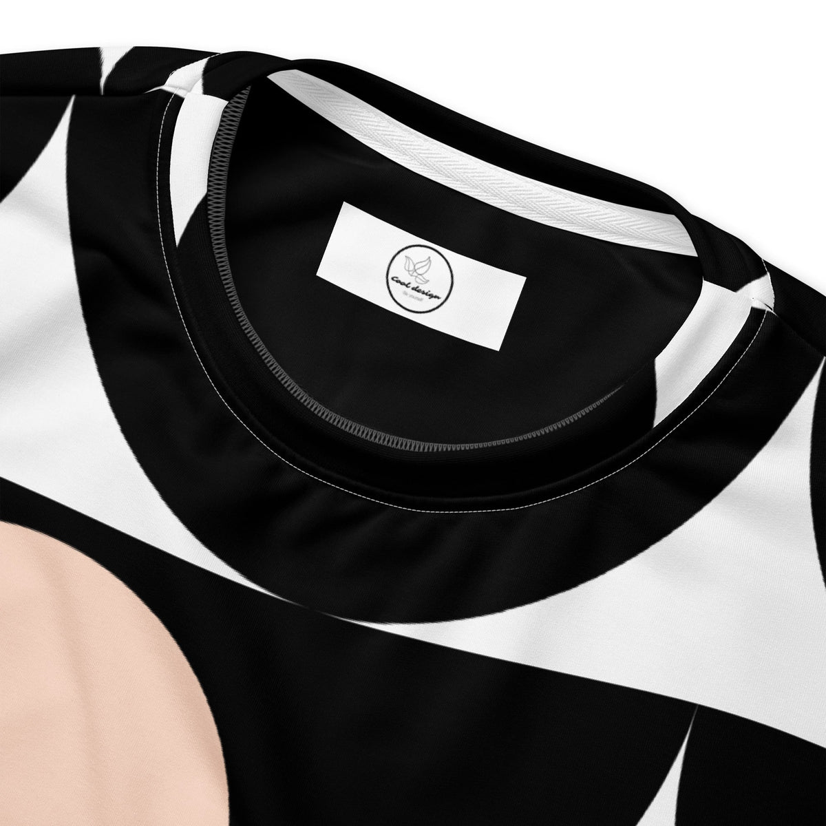 Good Wishes 365 black recycled sweatshirt featuring an all-over geometric mushroom print and crew neck design