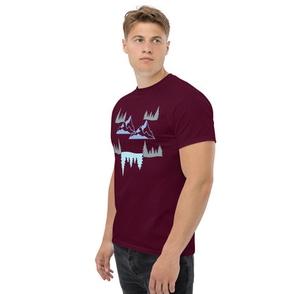 Men's classic tee Mountains and Pinetrees