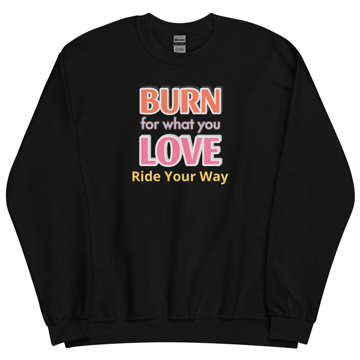 Men's Unisex Heavy Blend Crewneck Sweatshirt Burn Love