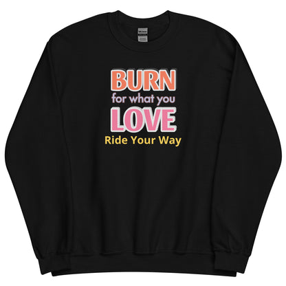 Men's Unisex Heavy Blend Crewneck Sweatshirt Burn Love